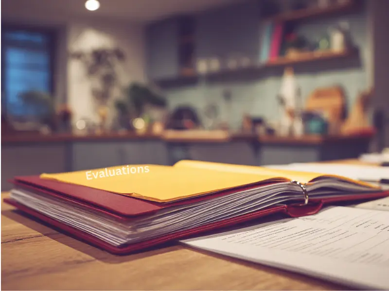 Homeschool Portfolio Sample in a binder